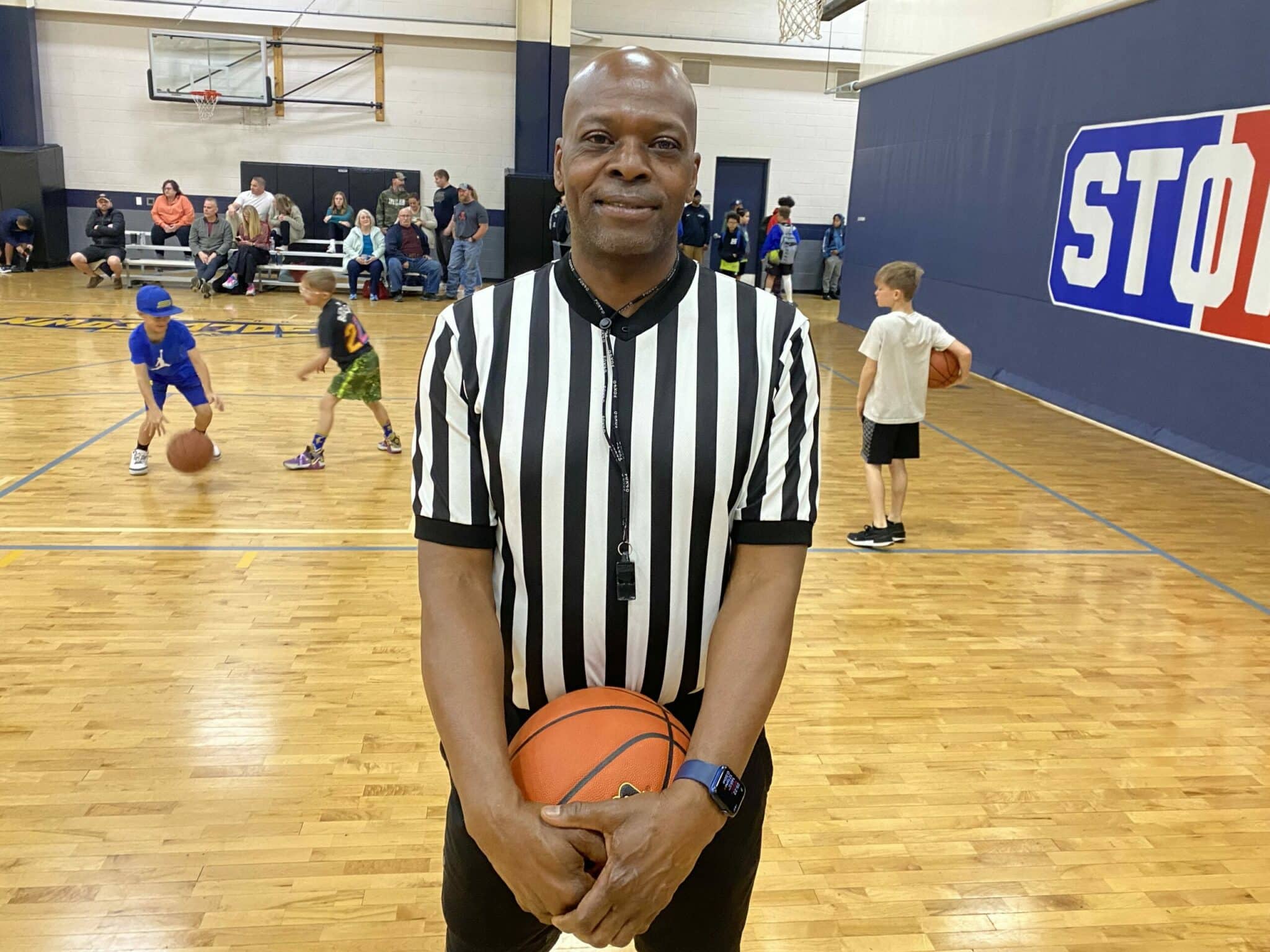 Basketball officials deals shoes
